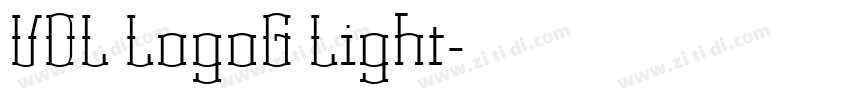 VDL LogoG Light字体转换 VDL LogoG Light字体转换
